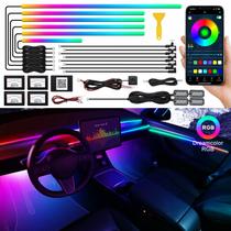 Luz de LED RGB MAODANER Dreamcolor para Carro - 18 em 1 - 4 Metros Luz de LED RGB MAODANER Dreamcolor para Carro - 18 em 1 - 4 Metros
