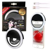 Luz De Led Ring Light Flash Celular Clipe Anel Pra Selfie