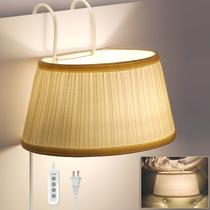 Luz de leitura de cama NITOWOLF com gancho ajustável bege