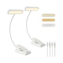 Luz De Leitura LED Ajustável, Recarregável Por USB, Com Suporte Para Mesa De Estudo, 3 Cores Luz De Leitura LED Ajustável, Recarregável Por USB, Com Suporte Para Mesa De Estudo, 3 Cores