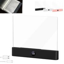 Luz de leitura LED recarregável para livro com 3 cores e timer