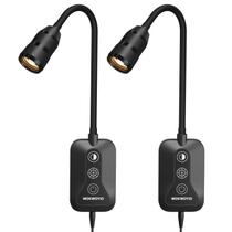 Luz de leitura montada na parede WOKWOYIO com sensor de varredura manual