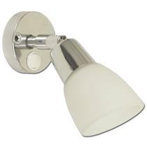 Luz de leitura Scandvik 41365P em aço inoxidável com vidro fosco Luz de leitura Scandvik 41365P em aço inoxidável com vidro fosco