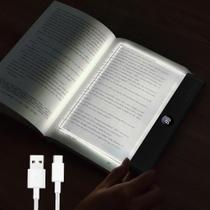 Luz de livro LED VEEKI Luz de leitura transparente recarregável preta Luz de livro LED VEEKI Luz de leitura transparente recarregável preta
