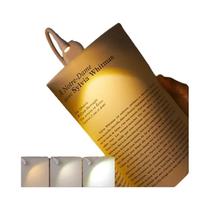 Luz De Livro Mini Dobrável Com Proteção Para Os Olhos Clip-on 360 graus Lâmpada De Leitura Portátil