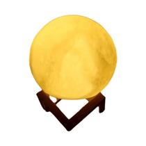 Luz De Lua 3D LED De 12CM Com Suporte Luz Noturna Para Decoração De Quarto Presentes Para Amigos