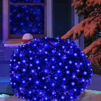 Luz de Malla LED Azul para Navidad HISHINY 1.8x1.8m 144 LEDs