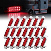 Luz de marcação lateral LED Ledvillage Retangle Red 6.4 Luz de marcação lateral LED Ledvillage Retangle Red 6.4