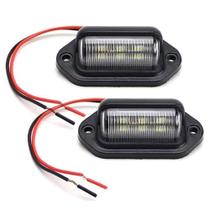 Luz de matrícula JEDEW 12V 6-SMD LED para caminhão SUV (pacote com 2) Luz de matrícula JEDEW 12V 6-SMD LED para caminhão SUV (pacote com 2)