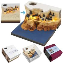 Luz de mesa Calendar MEPIG 2026 3D Castle Sticky Note