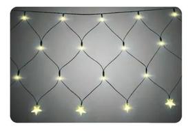 Luz de Natal Cascata 160 Lâmpadas LED Branco 8F Fio Verde Estrela 127V 6,0 Mts Luz de Natal Cascata 160 Lâmpadas LED Branco 8F Fio Verde Estrela 127V 6,0 Mts