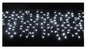 Luz de Natal Cascata 300 Lâmpadas LED Color 8F Fio Branco Bivolt 6,0 Mts