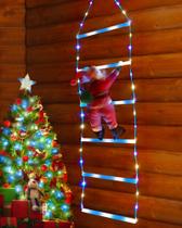 Luz de Natal Toodour LED de 0,76 m com Papai Noel branco e azul