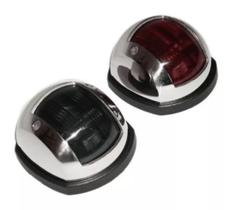 Luz De Navegação Bb/be Em Aço Inox 12v LED Par Lancha Barco Luz De Navegação Bb/be Em Aço Inox 12v LED Par Lancha Barco