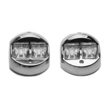 Luz de Navegação Em Led 12V Bombordo e Boreste Cromada