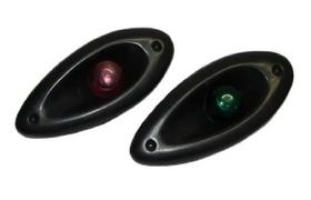 Luz De Navegação Led Olho De Tubarão P/ Barco - Preto Luz De Navegação Led Olho De Tubarão P/ Barco - Preto