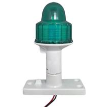 Luz de Navegação TOP Boreste Verde 15cm 9 Led CMD Branco