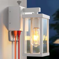 Luz de parede externa JOKAONOTL 30cm com 2 tomadas GFCI