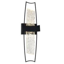 Luz de parede LED CWI Lighting Guadiana Black Satin Gold Luz de parede LED CWI Lighting Guadiana Black Satin Gold