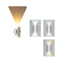 Luz De Parede LED Inteligente Com Sensor De Movimento Recarregável Por USB, Luz Noturna Regulável