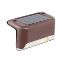 Luz De Passo Solar LED À Prova d'Água Branca Quente Para Jardim Externo, Luz De Caminho Para