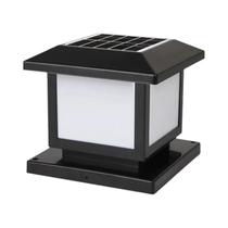 Luz De Pilar Solar LED À Prova D'água Para Exterior Com Controle Remoto Temporizado Lâmpada De