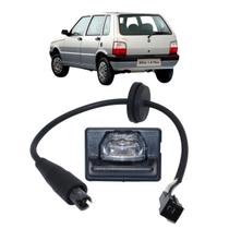 Luz De Placa Fiat Uno 1985 1986 1987 1988 1989 1990 Até 2004 Com Chicote