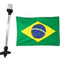 Luz de popa Led 38cm preta efeito Estrobo bandeira Brasil E1342 Ariel - Ariel Tek