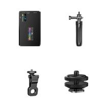 Luz De Preenchimento De Vídeo LED RGB Colorida Recarregável 2500K-9000K Painel Bicolor Com Clipe