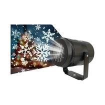 Luz De Projeção LED Em Forma De Floco De Neve Alimentada Por USB Para Natal E Halloween