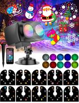 Luz de projetor COOLWUFAN Halloween Christmas 10 cores