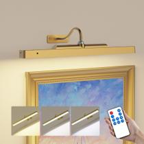 Luz de Quadro Sem Fio Craftersmark Latão 40cm LED com Controle Remoto
