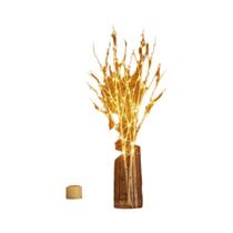 Luz De Ramo De Bétula Com Fio De Cobre 50LED Branca E Marrom Para Decoração De Sala De Estar, Quarto