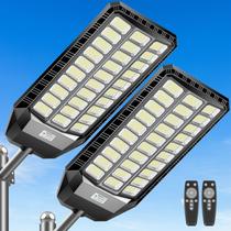 Luz de rua solar Deepn 9000W 480000 lúmens com controle remoto de 2 unidades