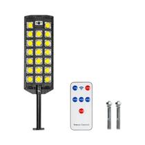 Luz De Rua Solar LED Ajustável Para Exterior, Luminária De Jardim À Prova d'Água Com Bateria De