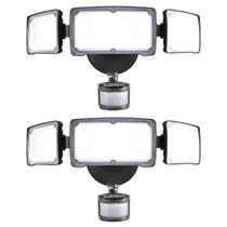 Luz de Segurança AWSENS 3 Cabeças 40W 3800LM com Sensor de Movimento Luz de Segurança AWSENS 3 Cabeças 40W 3800LM com Sensor de Movimento