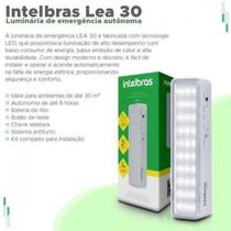 Luz de Segurança Intelbras LEA 30 Led Recarregável Bivolt para Rota de Fuga e Saída de Prédio