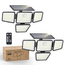 Luz de segurança solar Philips 196 LED PIR Sensor remoto IP65