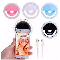 Luz De Self Anel Led Flash Ring Light Recarregavel Universal Luz De Self Anel Led Flash Ring Light Recarregavel Universal