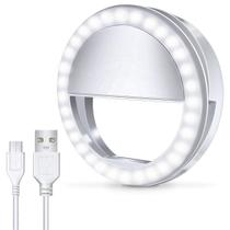 Luz De Selfie Ring Light Flash Anel Led Celular Recarregável