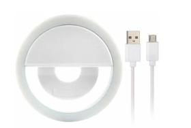 Luz De Selfie Ring Light Led Flash Celular Universal Branco Luz De Selfie Ring Light Led Flash Celular Universal Branco
