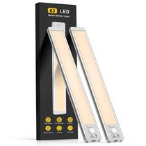 Luz de sensor de movimento MCGOR 37,3 cm embaixo do gabinete, pacote com 2