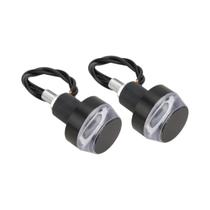Luz De Sinalização LED Colorida Para Guidão De Motocicleta 2 Peças Lâmpada Marcadora Lateral DC 12V
