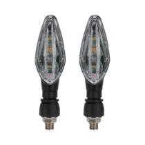 Luz De Sinalização Para Motocicleta Super Brilhante E Impermeável, 2 Peças, Indicador Âmbar, Luz De