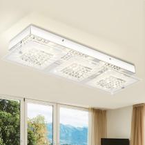 Luz de teto Auffel Crystal Flush Mount LED 45 cm 4000K