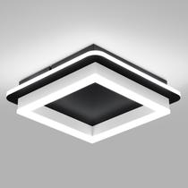 Luz de teto CANEOE Black Led 24W 1920lm 6000K 24x24x7cm