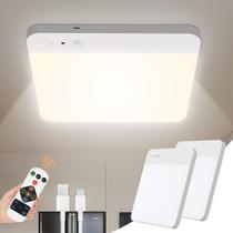 Luz de teto com sensor de movimento recarregável WhitePoplar 400LM, pacote com 2