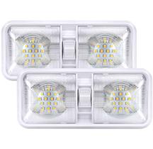 Luz de teto de cúpula dupla Kohree 12V Led 640 Lumens RV