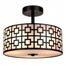 Luz de teto DINGLILIGHTING Flush Mount 3-Light Black Luz de teto DINGLILIGHTING Flush Mount 3-Light Black