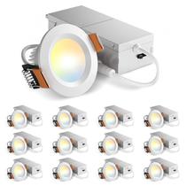 Luz de teto embutida LED sem lata Amico 2 polegadas 5CCT 6W